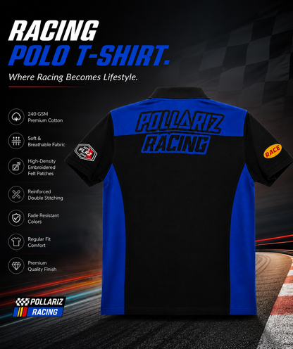 Racing Polo T-Shirt Blue