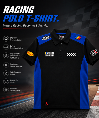 Racing Polo T-Shirt Blue
