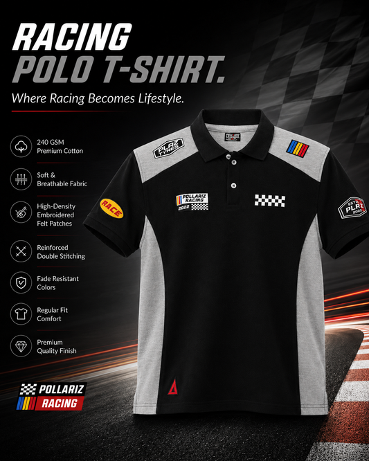 Racing Polo T-Shirt Grey